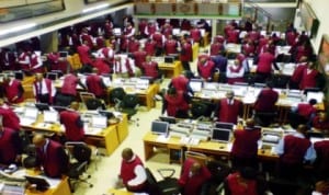 Trading on the floor of the Nigeria Stock Exchange (NSE).