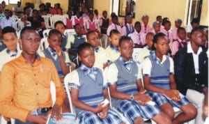 Cross section of participants at the Inter-School debate competition for schools held recently in Port Harcourt. Photo: Prince Dele Obinna