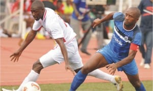 A Nigeria professional Football League (NPFL) action between Kano Pillars and Enyimba in Kano on Sunday.