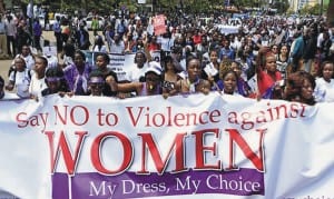 Nigerian women protest violence against women and girls