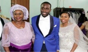 Rivers State Deputy Governor, Dr (Mrs) Ipalibo Harry Banigo with Ogechi and Ngowari during their wedding ceremony at St. Cyprian’s Anglican Church, Hospital Road, Port Harcourt.