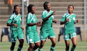 Nigeria’s female team celebrating after victory