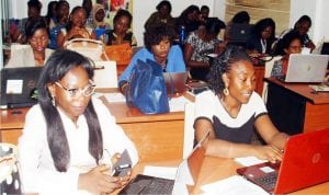 A cross-section of participants at a Digital Marketing Workshop for women organised by Women Technological Empowerment Centre, in Lagos on Wednesday.